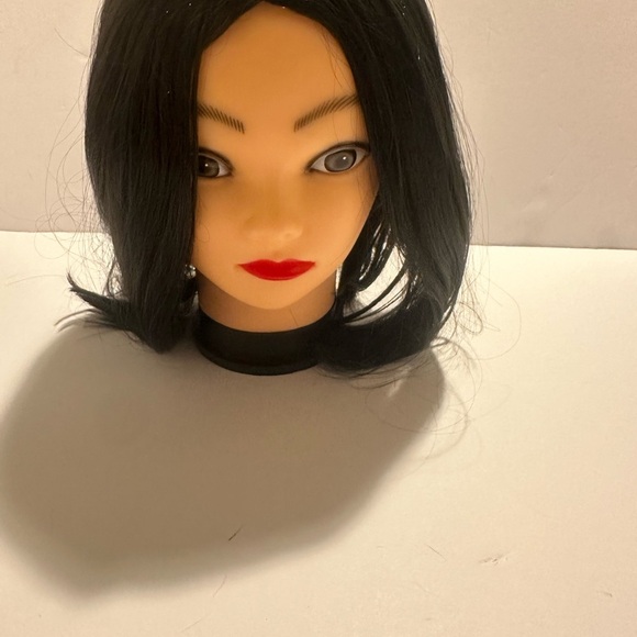 New Black Shoulder Length Cosplay Synthetic Wig For Women|12 Inches - Picture 6 of 11